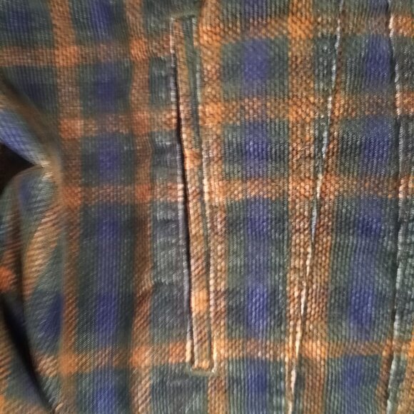 LEVI STRAUSS GREEN|BROWN|BLUE PLAID COURDROY JACKET MEN SIZE XXL - Picture 7 of 13
